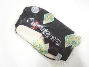 未使用品　福助　男物黒足袋(25センチ・4枚コハゼ)